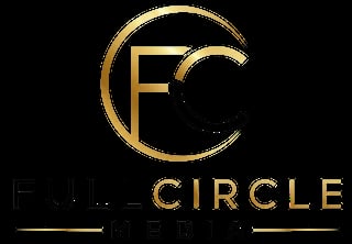 Gold FC Circle logo with stylized letters on black background